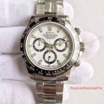 Swiss Replica Rolex Daytona Ceramic Bezel Watch Panda Dial Stainless Steel Band